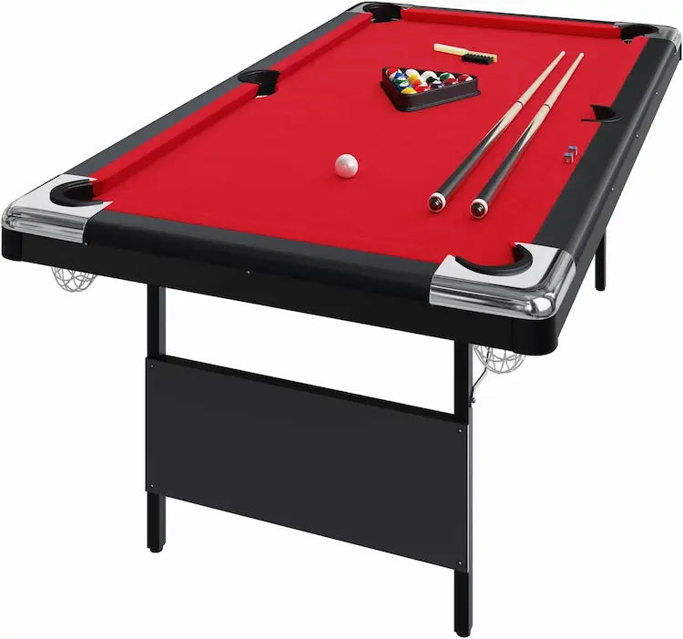 Portable Foldable Pool Table (6ft / 7ft / 8ft) – Complete Game Set
