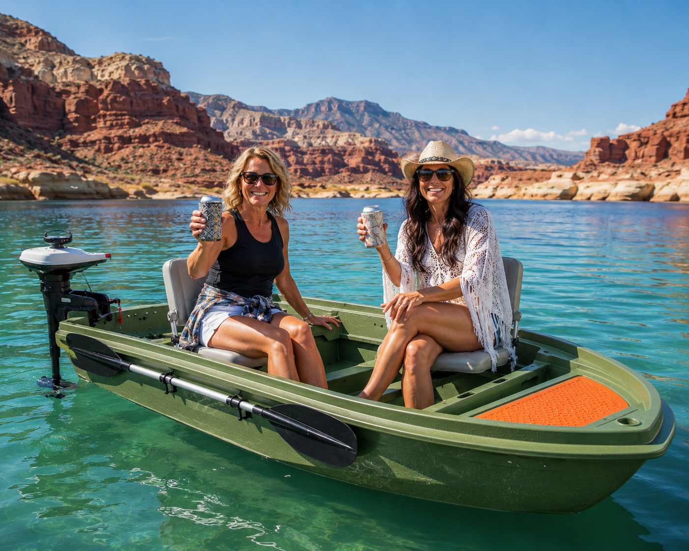 4–6 Person Modular Fishing Boat – Portable, Motor Compatible & No Trailer Needed
