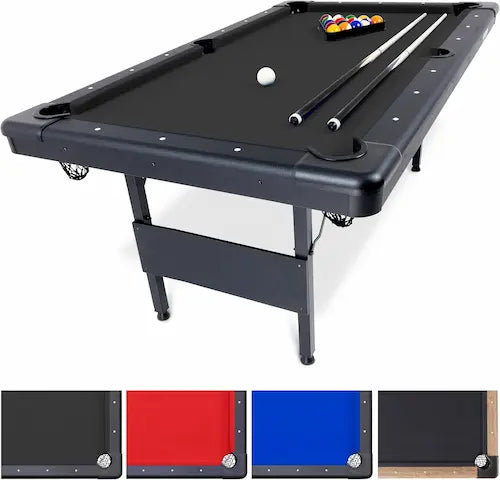 Portable Foldable Pool Table (6ft / 7ft / 8ft) – Complete Game Set