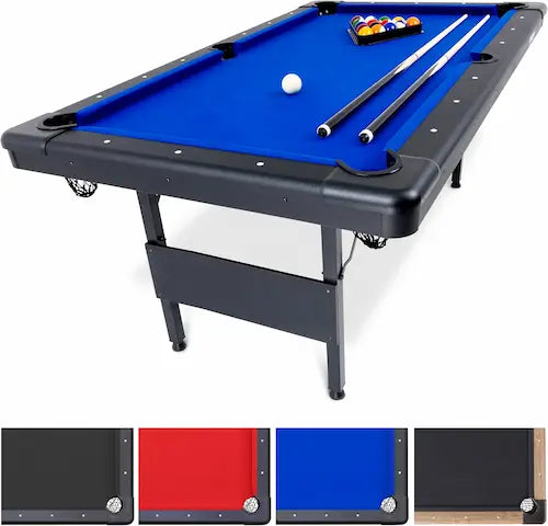 Portable Foldable Pool Table (6ft / 7ft / 8ft) – Complete Game Set