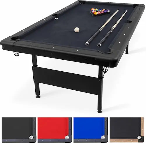 Portable Foldable Pool Table (6ft / 7ft / 8ft) – Complete Game Set
