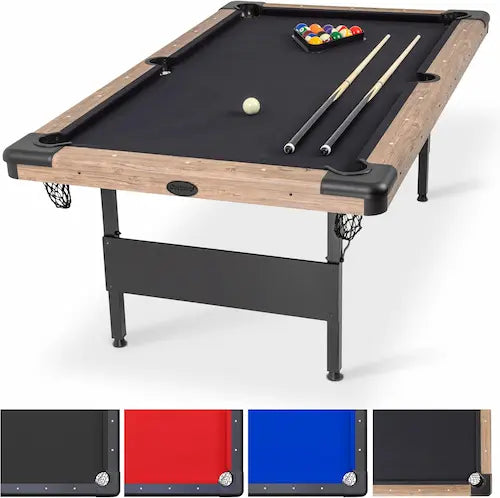 Portable Foldable Pool Table (6ft / 7ft / 8ft) – Complete Game Set