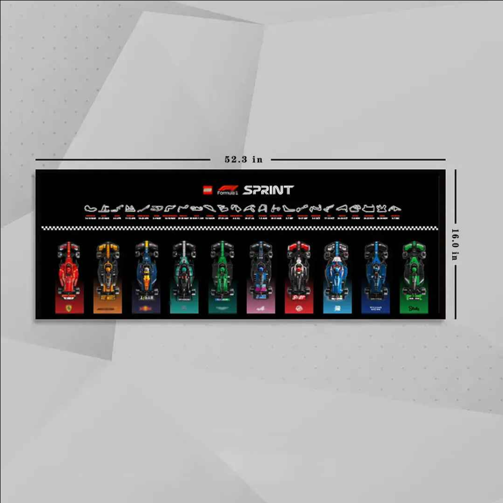 Speed Champions 2026 Display Frame – Dark vs Bright Set with 10 Racing Cars