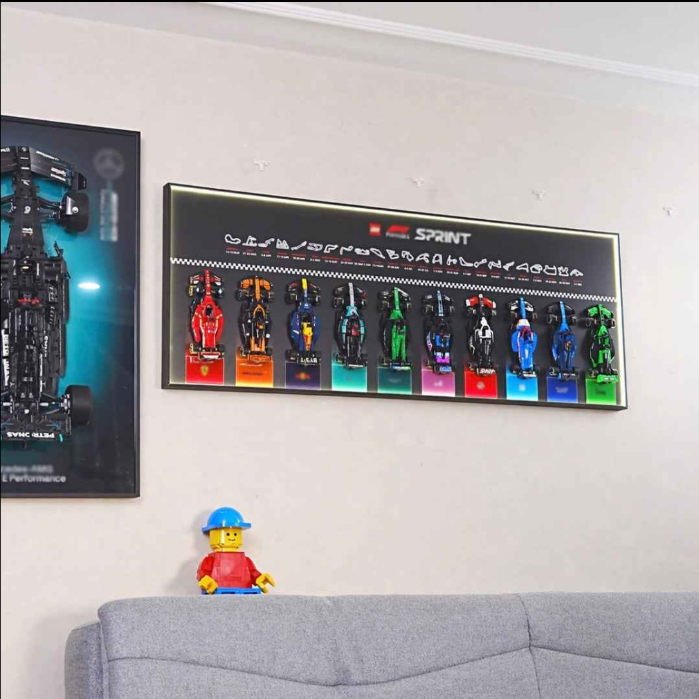 Speed Champions 2026 Display Frame – Dark vs Bright Set with 10 Racing Cars