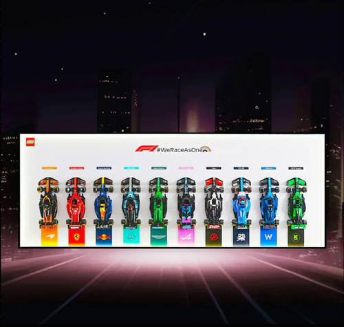 Speed Champions 2026 Display Frame – Dark vs Bright Set with 10 Racing Cars