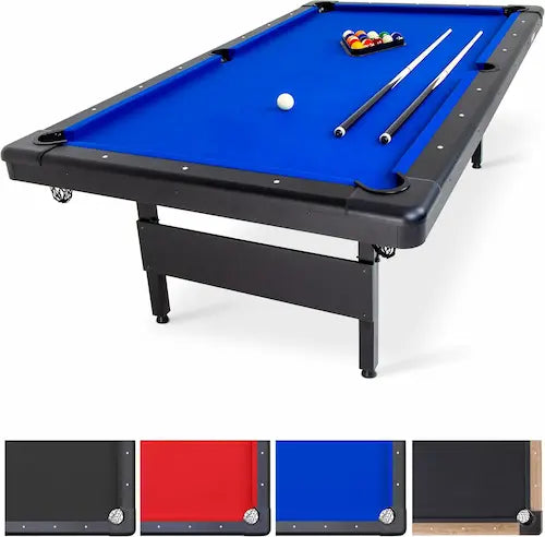 Portable Foldable Pool Table (6ft / 7ft / 8ft) – Complete Game Set